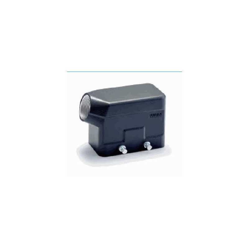 Capot 10B, Aluminium moulé sous pression, acier inoxydable, IP65, Sortie horizontale, M25